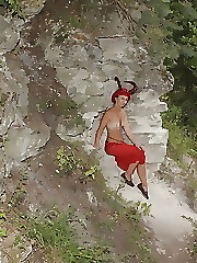 Forest Satyr on the Rock
