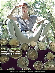 Annabel Miller: naked amongst big old trees